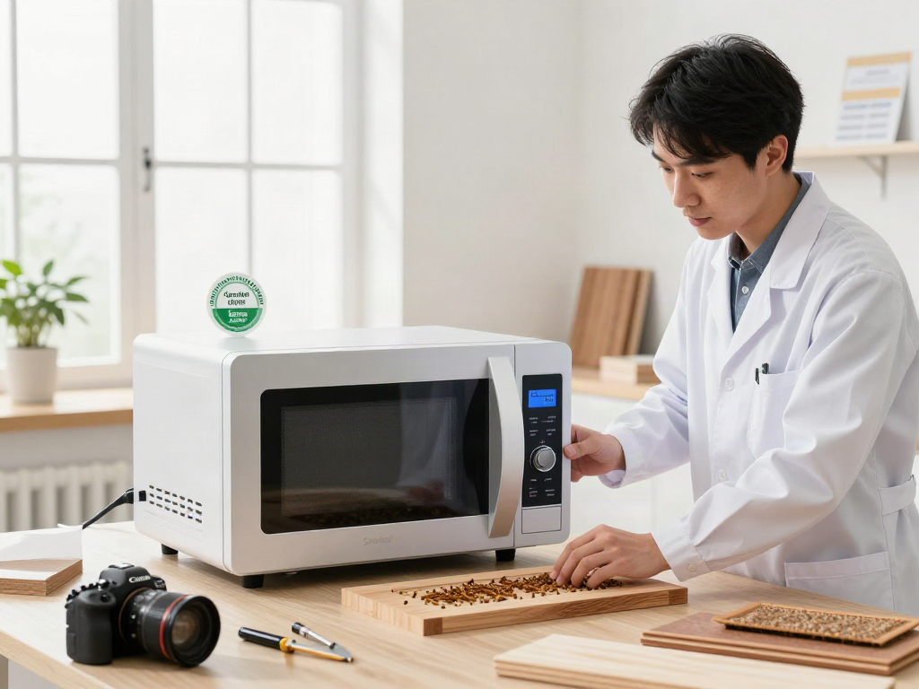 Traitement sans produits chimiques Shashel® en action dans un laboratoire moderne avec un technicien.